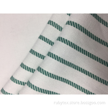 32s Rayon Twill Stripe Print Fabric